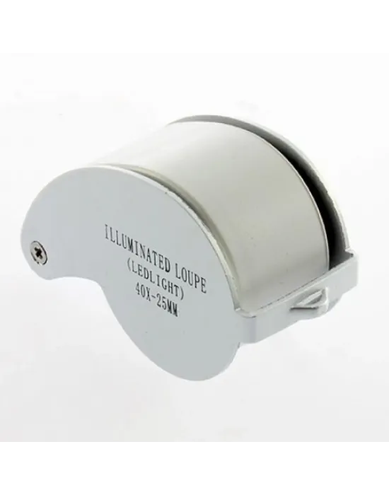 Mini 40x25mm Takı Büyüteç, Cep Büyüteç, Teftiş, Elmas Pullar, Madeni Kontrol Lup Mg21011