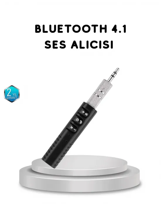 Mini Bluetooth Ses Alıcısı 3.5mm Girişli Kablosuz Müzik Adaptörü