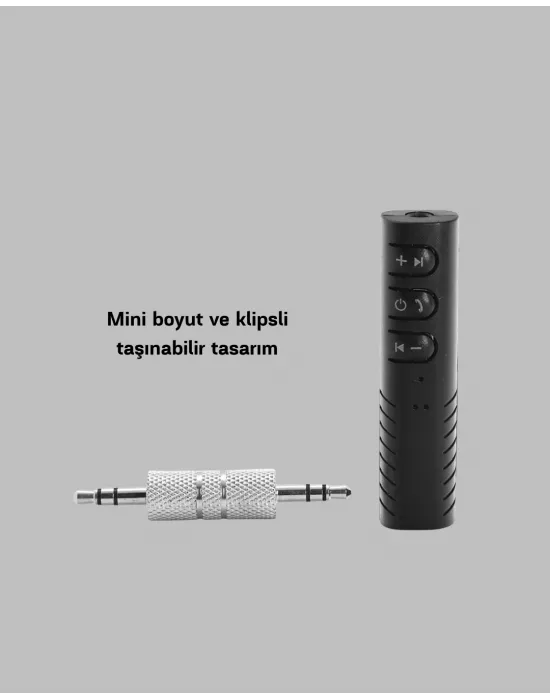 Mini Bluetooth Ses Alıcısı 3.5mm Girişli Kablosuz Müzik Adaptörü