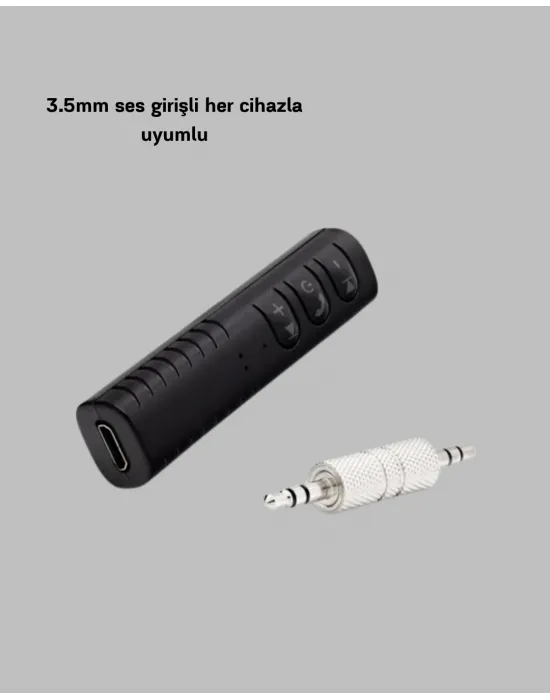 Mini Bluetooth Ses Alıcısı 3.5mm Girişli Kablosuz Müzik Adaptörü