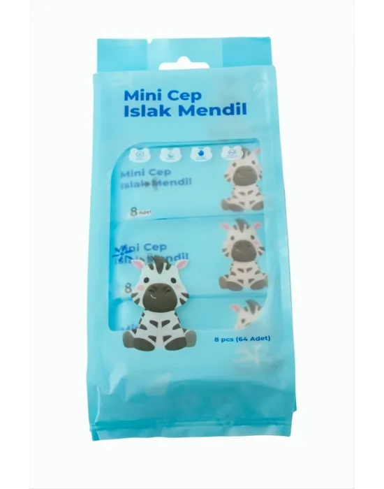 Mini Cep Islak Mendil 64 Adet