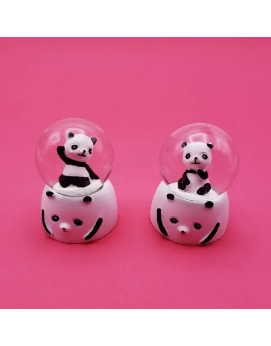 Mini Işıklı Panda Kar Küresi