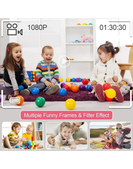 Mini Kamera Fotoğraf Makinesi Pembe