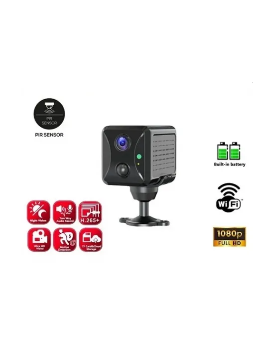 Mini Pır Sensörlü Algılamalı Sesli Konuşmalı 1080p Hd Wifi Kamera