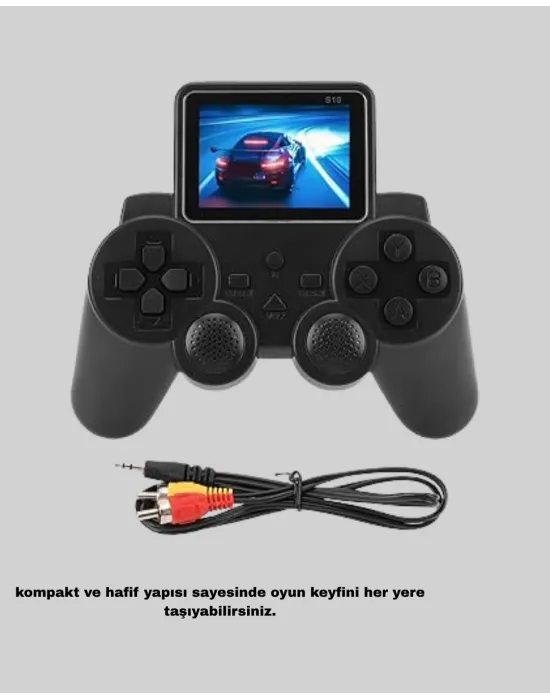 Mini Retro Oyun Konsolu S10 2.8 İnç Ekran Taşınabilir Klasik Atari