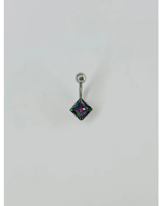 Mistik Topaz Taşlı Göbek Piercing - Pg0044