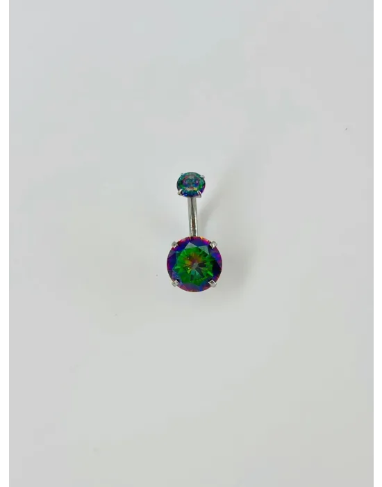 Mistik Topaz Taşlı Göbek Piercing - Pg0047