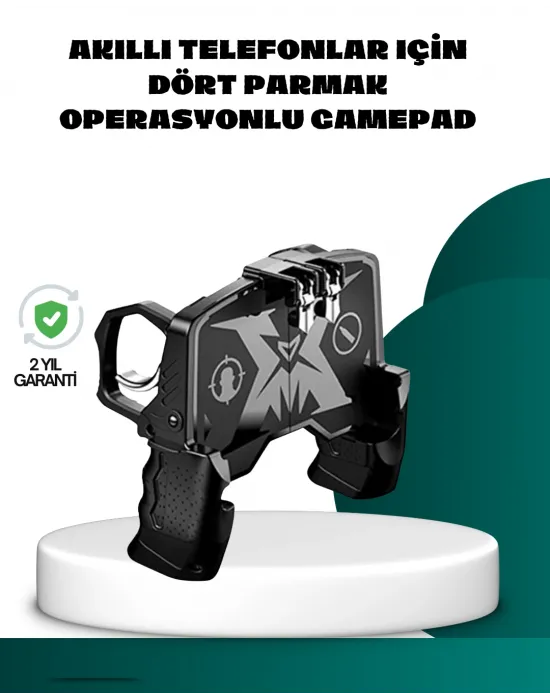 Mobil Fps Oyunlar İçin Dört Parmak Uyumlu Gamepad