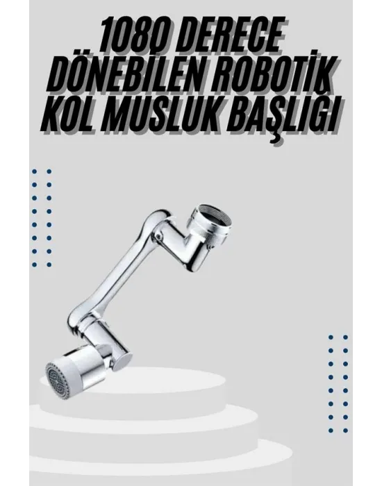 Mutfak Musluk Başlığı 1080 Derece Dönebilir Oynar Başlıklı Musluk Aparatı