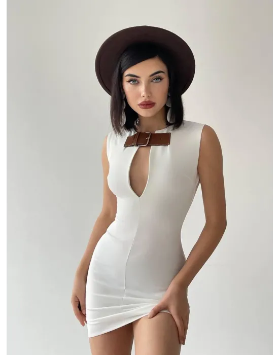 Nadia Kemerli Mini Elbise
