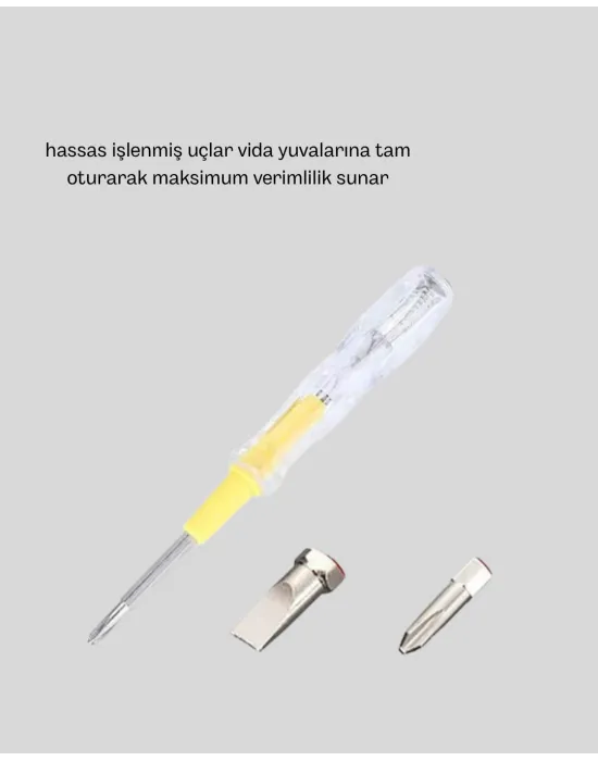 Neon Işıklı Elektrik Kontrol Kalemi