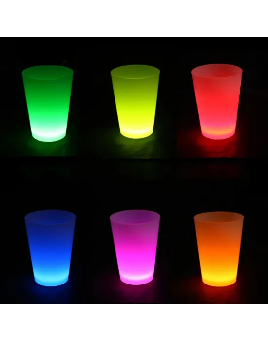 Neon Parti Glow Bardak 1.5 Oz Karışık Renk 1 Adet Tekli