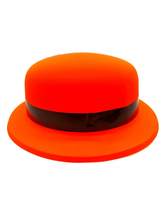 Neon Partisi Turuncu Renk Melon Plastik Parti Şapkası