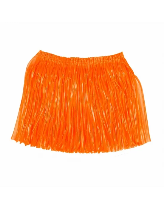 Neon Turuncu Hawaii Parti Eteği 40 Cm