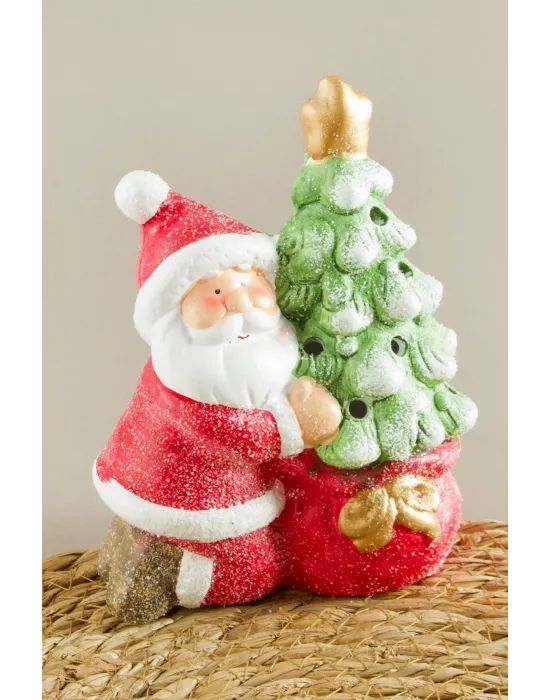 Noel Baba Işıklı Yılbaşı Biblo