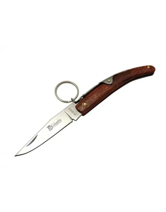 Okapi Gc2079c Kahverengi Kamp Çakı 16,5cm - Manuel, Kemerlikli, Ahşap Sap