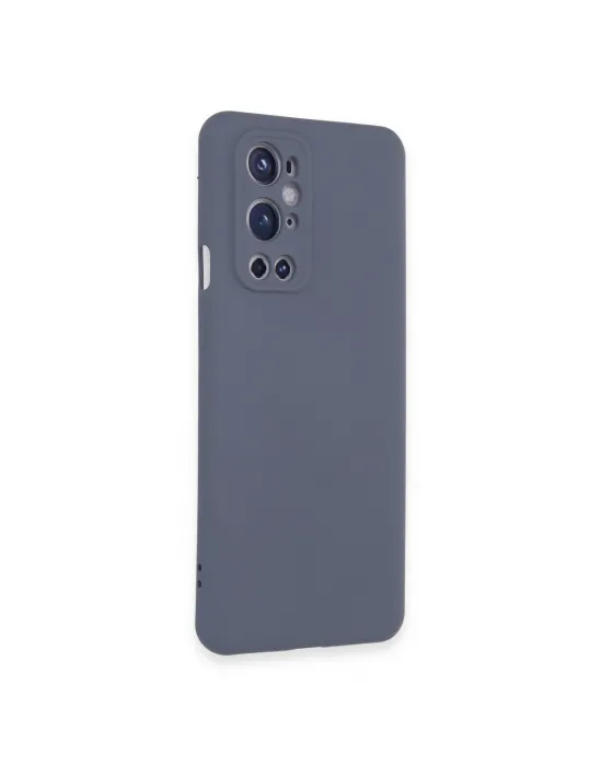 One Plus 9 Pro Kılıf Nano İçi Kadife Silikon - Gri