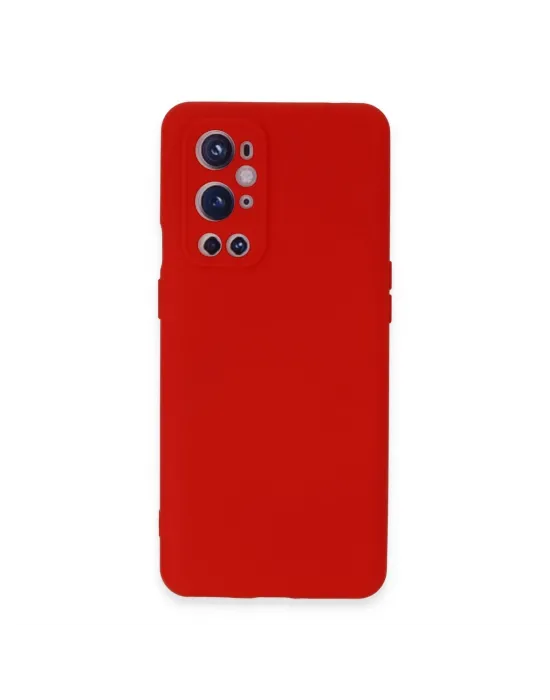 One Plus 9 Pro Kılıf Nano İçi Kadife Silikon - Kırmızı
