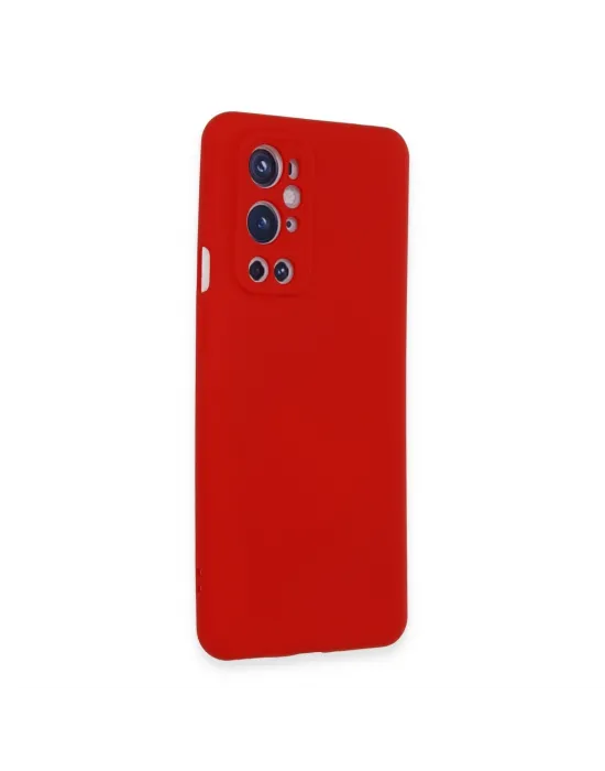 One Plus 9 Pro Kılıf Nano İçi Kadife Silikon - Kırmızı