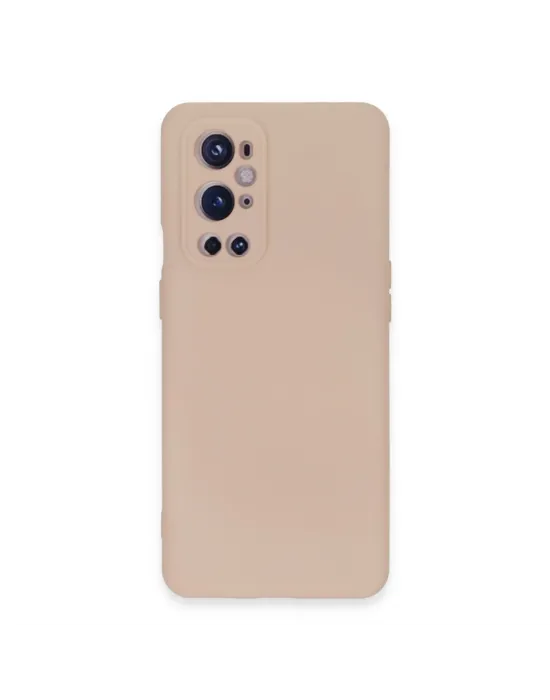 One Plus 9 Pro Kılıf Nano İçi Kadife Silikon - Pudra