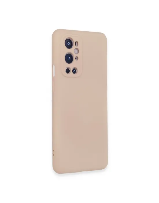 One Plus 9 Pro Kılıf Nano İçi Kadife Silikon - Pudra