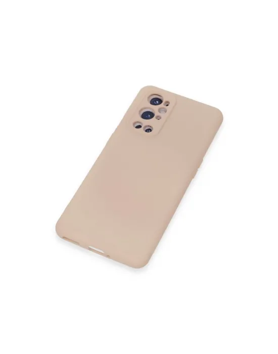 One Plus 9 Pro Kılıf Nano İçi Kadife Silikon - Pudra