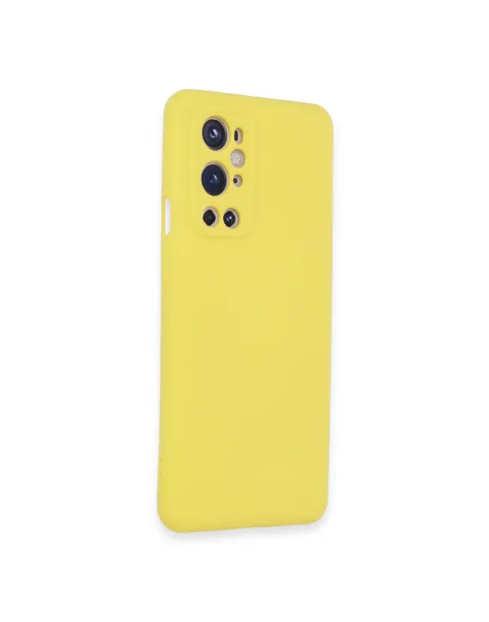 One Plus 9 Pro Kılıf Nano İçi Kadife Silikon - Sarı