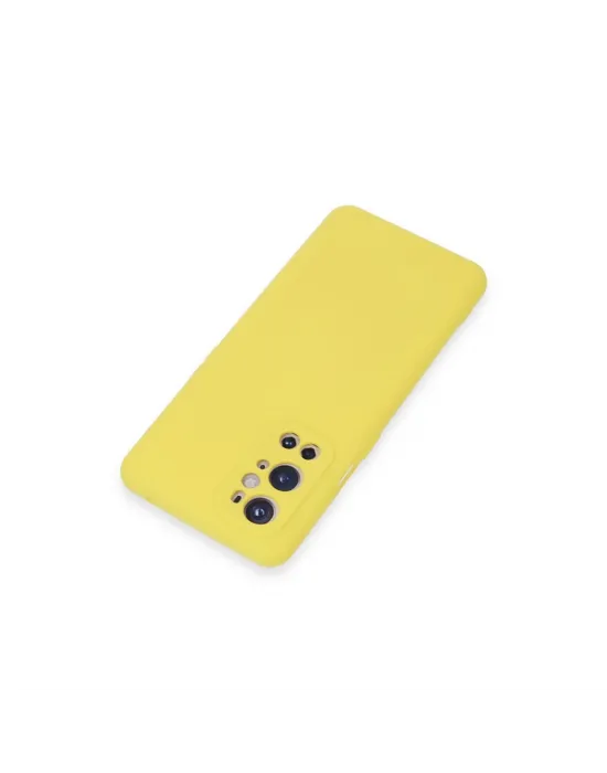 One Plus 9 Pro Kılıf Nano İçi Kadife Silikon - Sarı