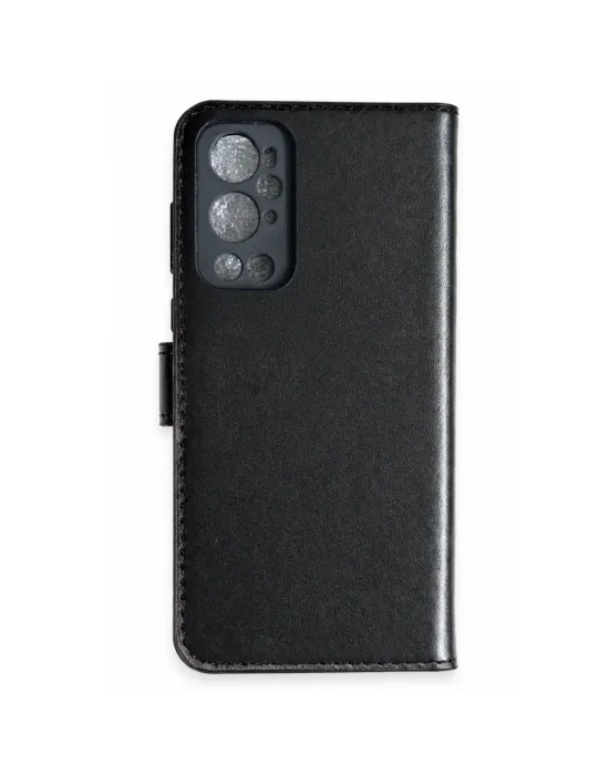 One Plus 9 Pro Trend S Plus Kapaklı Kılıf - Siyah