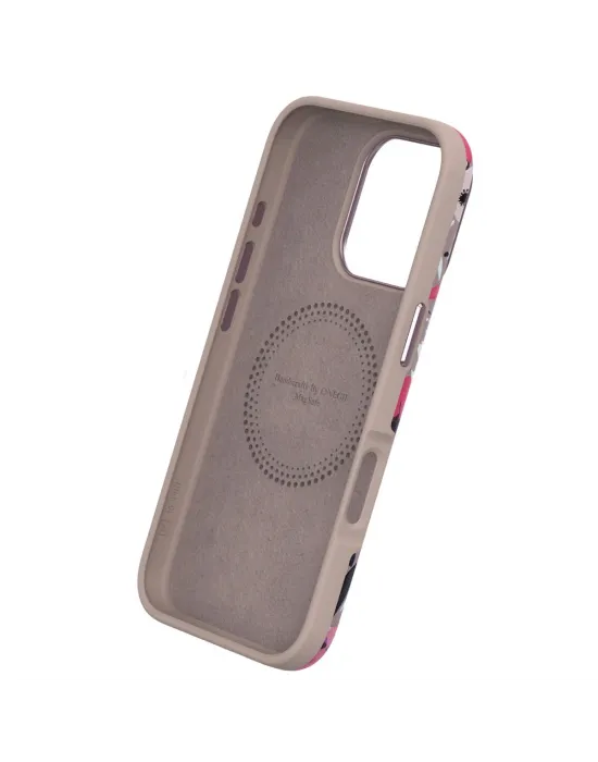 Onegif Apple İphone 15 Flower Series Magsafe Kapak - Mavi