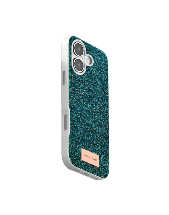 Onegif Apple İphone 17 Bright Simli Kapak - Koyu Yeşil