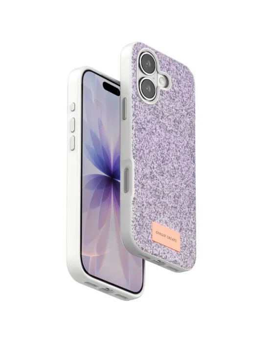 Onegif Apple İphone 17 Bright Simli Kapak - Lila