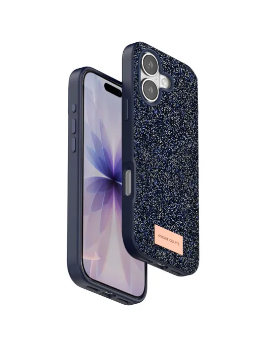 Onegif Apple İphone 17 Bright Simli Kapak - Mavi