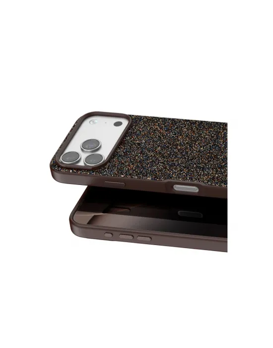 Onegif Apple İphone 17 Pro Max Bright Simli Kapak - Gold
