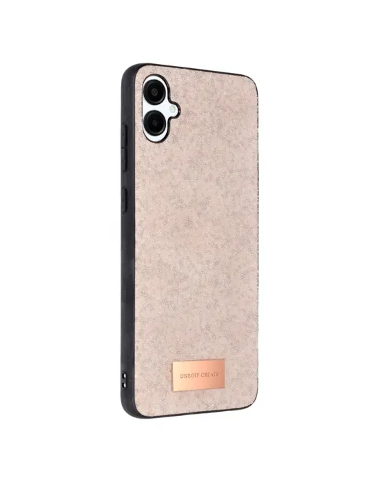 Onegif Samsung Galaxy A06 Bright Simli Kapak - Pembe