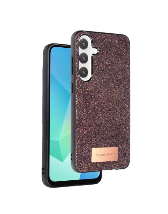 Onegif Samsung Galaxy A16 5g Bright Simli Kapak - Derin Mor