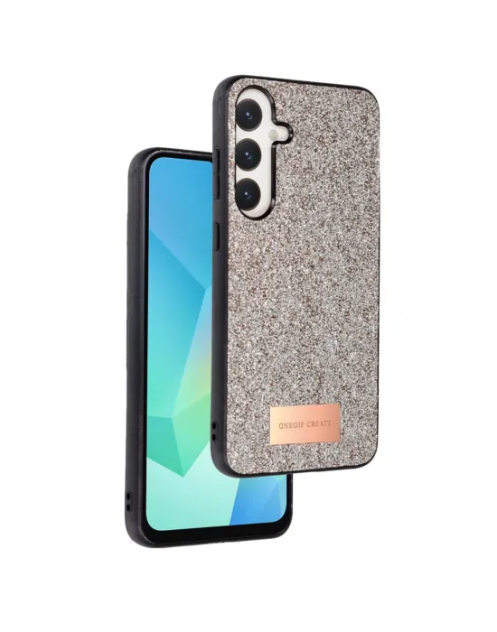 Onegif Samsung Galaxy A16 5g Bright Simli Kapak - Gold