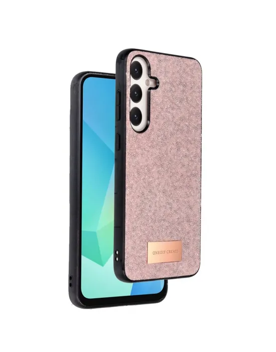 Onegif Samsung Galaxy A16 5g Bright Simli Kapak - Pembe