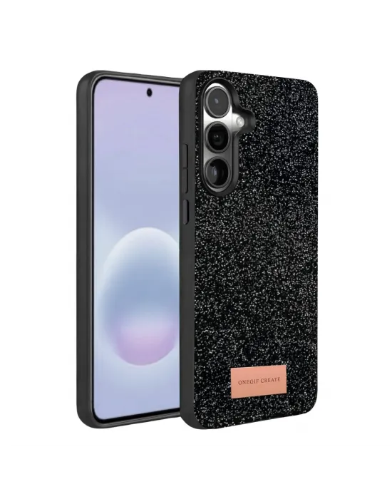 Onegif Samsung Galaxy A57 5g Bright Simli Kapak - Siyah