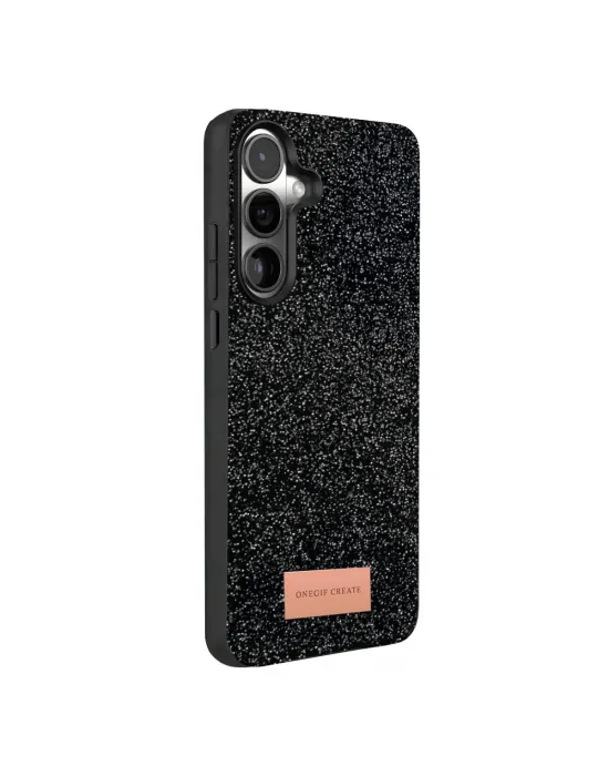 Onegif Samsung Galaxy A57 5g Bright Simli Kapak - Siyah