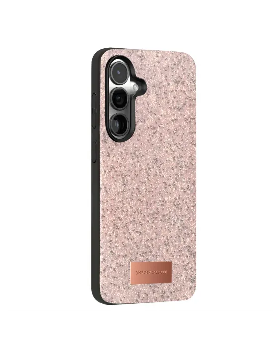 Onegif Samsung Galaxy S24 Bright Simli Kapak - Pembe