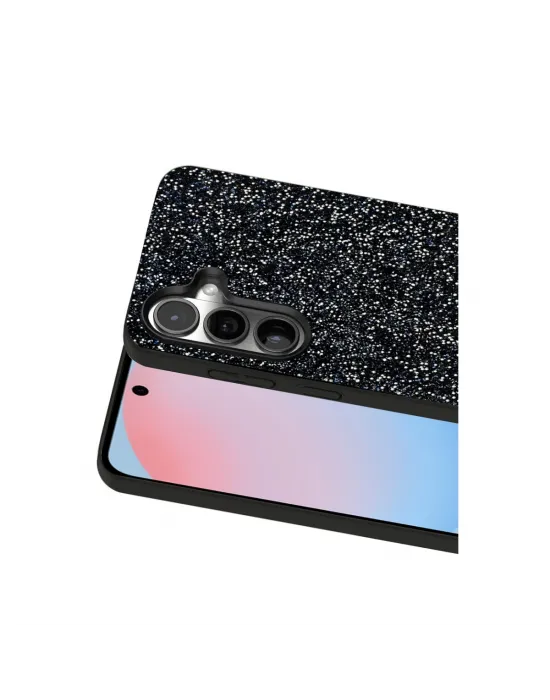 Onegif Samsung Galaxy S24 Bright Simli Kapak - Siyah