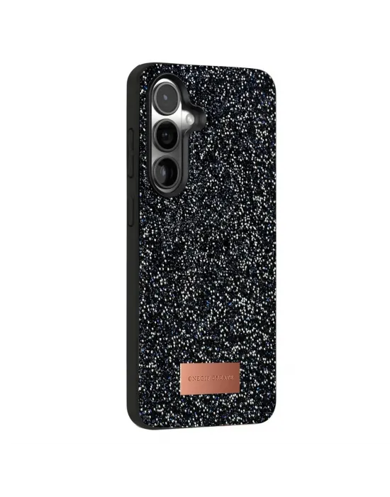 Onegif Samsung Galaxy S25 Bright Simli Kapak - Siyah