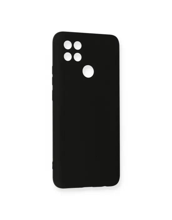 Oppo A15 Kılıf Nano İçi Kadife Silikon - Siyah