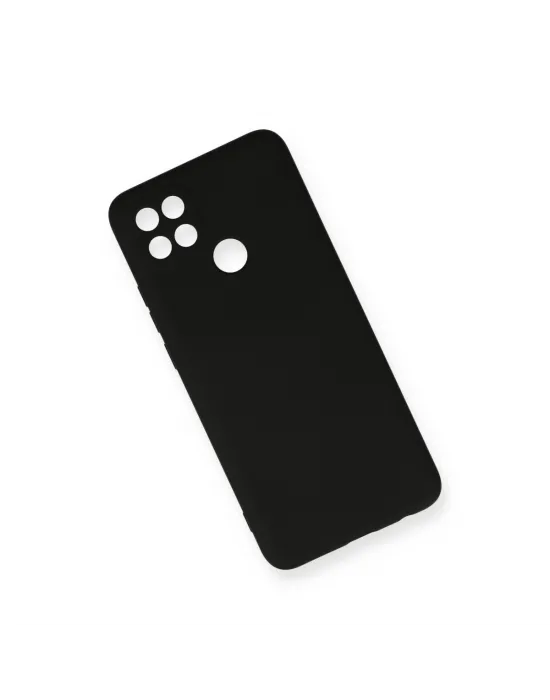 Oppo A15 Kılıf Nano İçi Kadife Silikon - Siyah