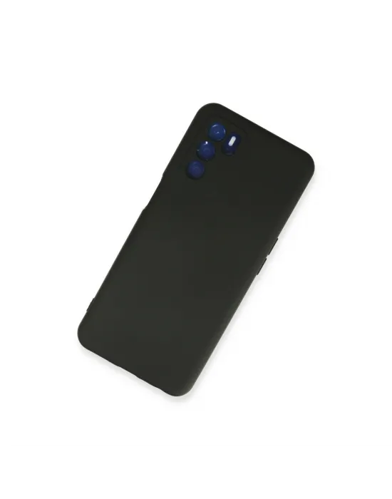 Oppo A16 Kılıf Nano İçi Kadife Silikon - Siyah