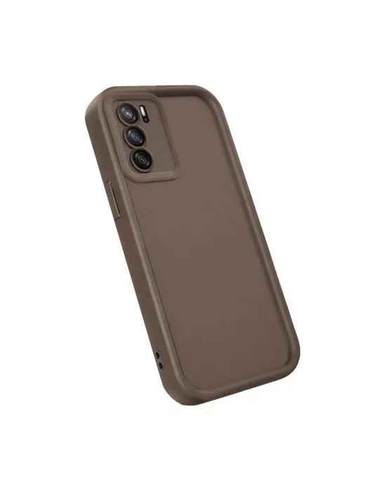 Oppo A16 Kılıf Viera Silikon - Kahverengi