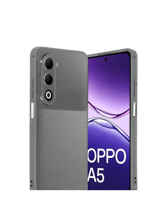 Oppo A5 4g Auto Focus Karbon Kapak - Gri
