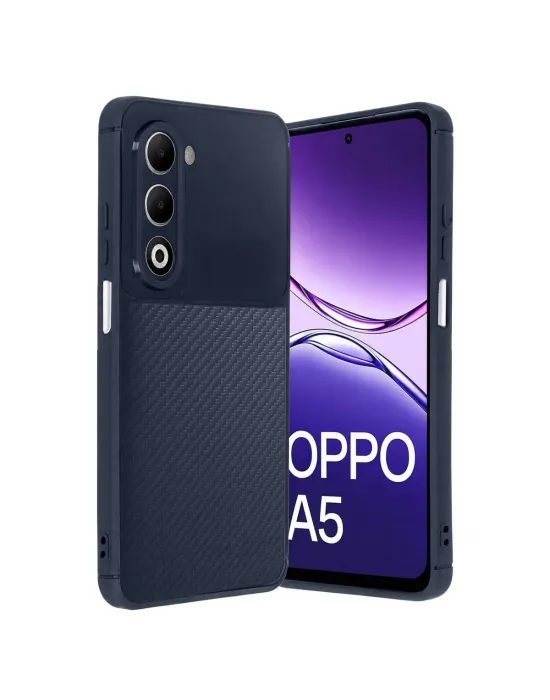 Oppo A5 4g Auto Focus Karbon Kapak - Lacivert
