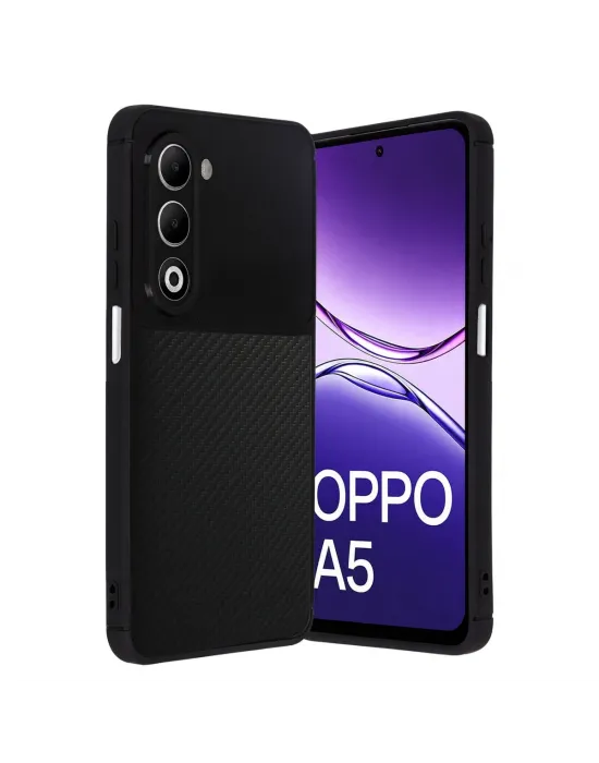 Oppo A5 4g Auto Focus Karbon Kapak - Siyah
